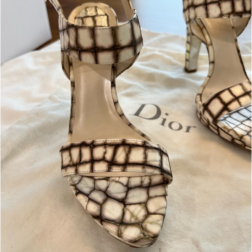 Dior Heels: Miss Dior II Sand 11 Blanc Casse